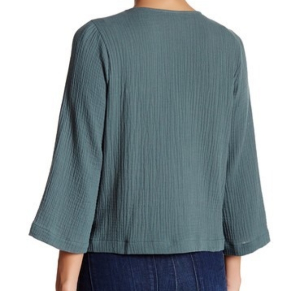 Flying Tomato Lightweight Embroidered Soft Jacket/Open Front Cardigan - Picture 2 of 9